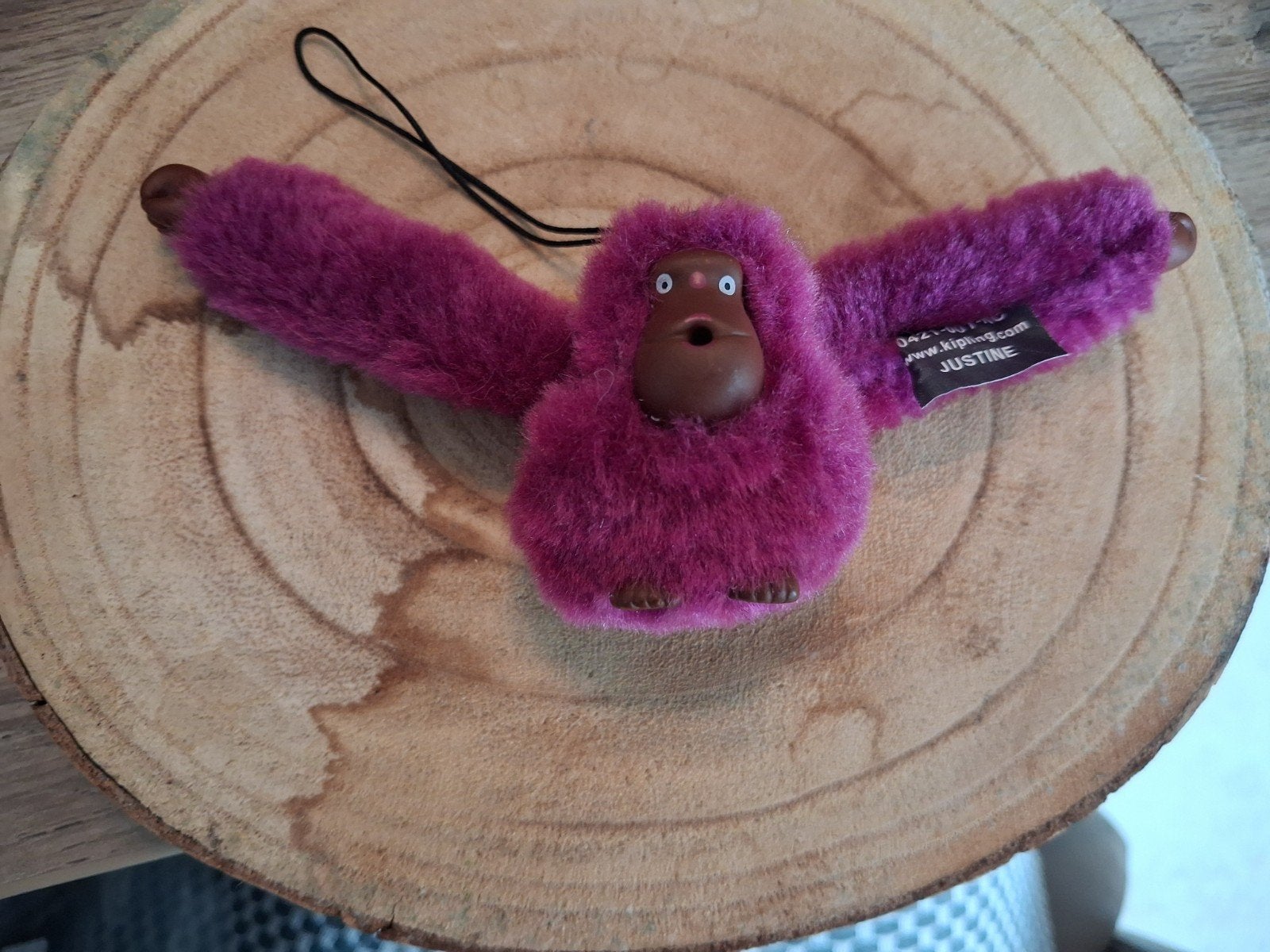 Kipling Sleutelhanger Paars., Verzamelen, Ophalen, Zo goed als nieuw, Knuffel of Figuurtje