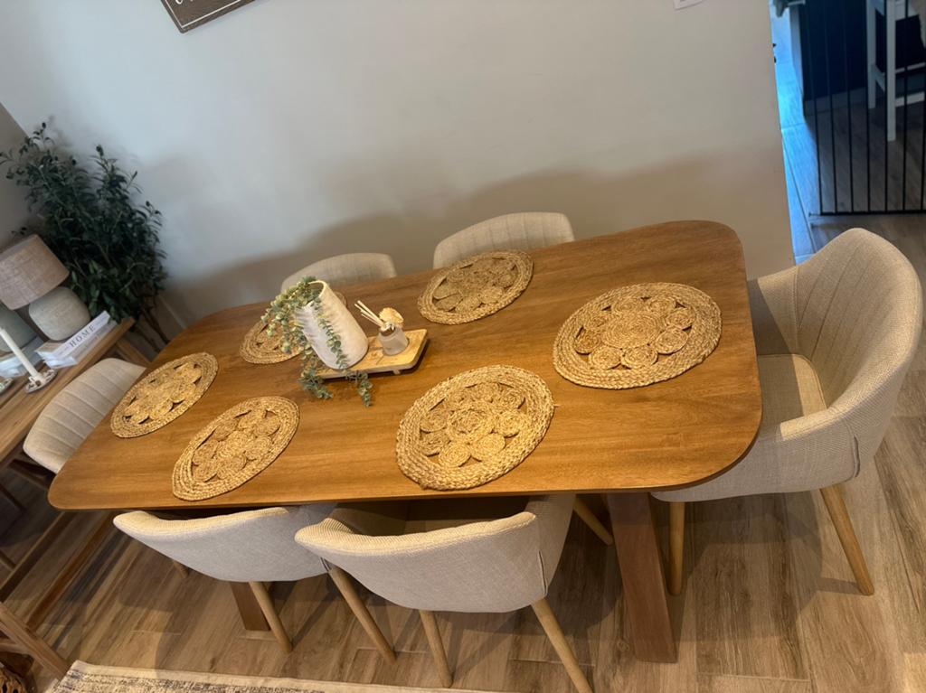 Salle à manger complète haut de gamme – Table + 6 chaises, Huis en Inrichting, Tafels | Eettafels, Zo goed als nieuw, Ophalen