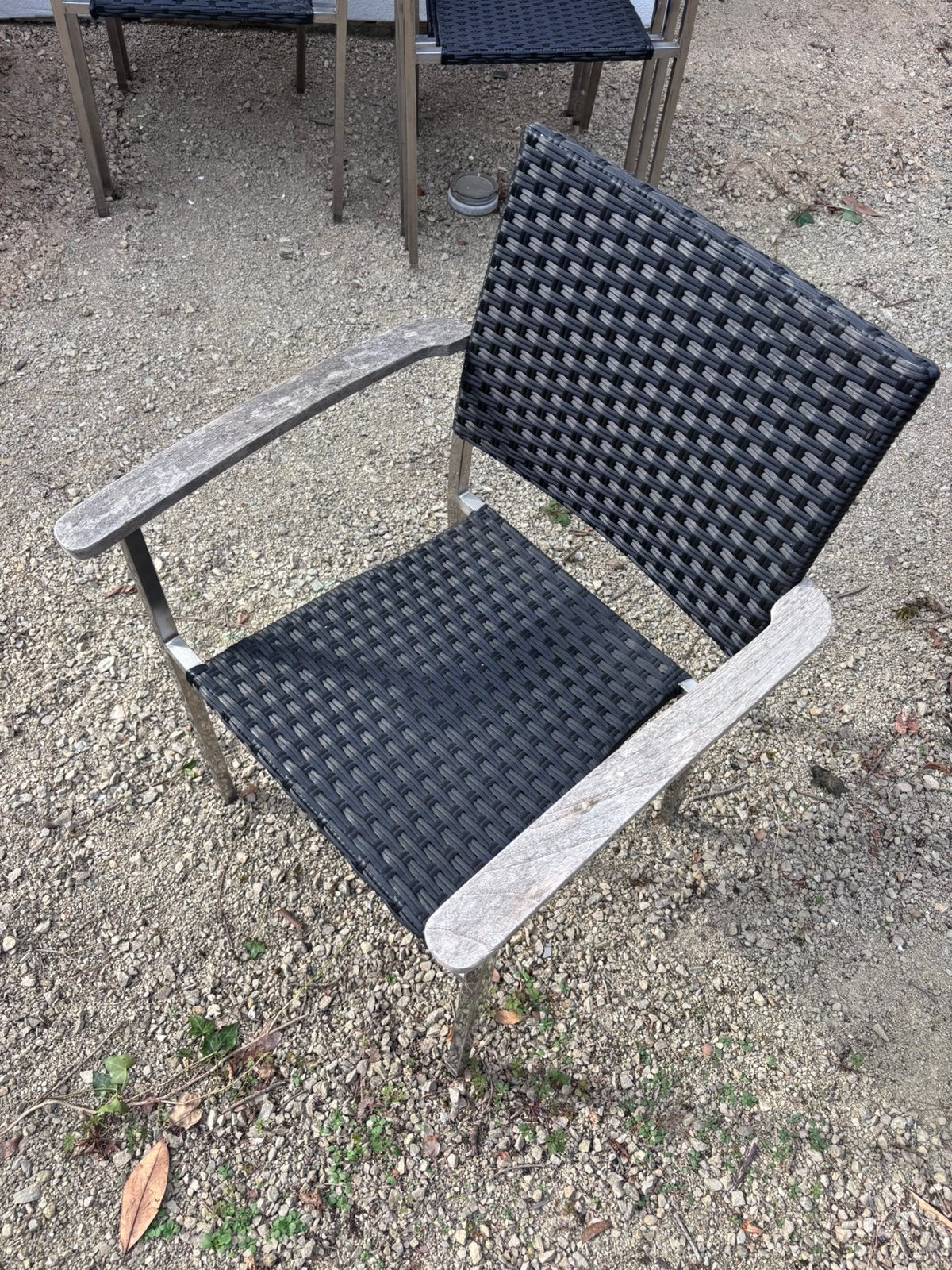 12 chaises de jardin (5€/chaise soit 60€ les 12), Tuin en Terras, Ophalen, Gebruikt, Aluminium