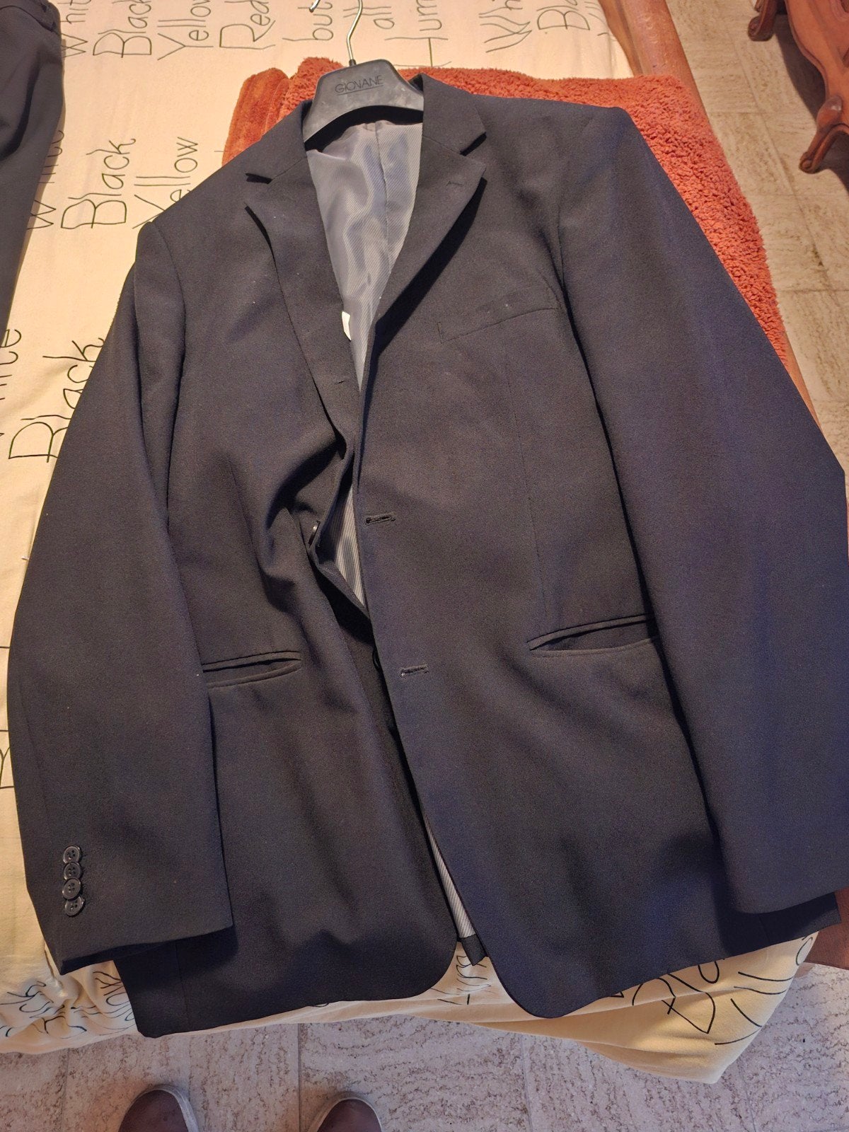 kostuum vest en broek, Ophalen, Gedragen, Maat 56/58 (XL), Zwart