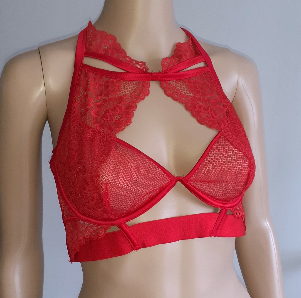 Niet voorgevormde Bh 70 D Tomei rood Hunkemoller Private, Enlèvement ou Envoi, Rouge, Soutien-gorge