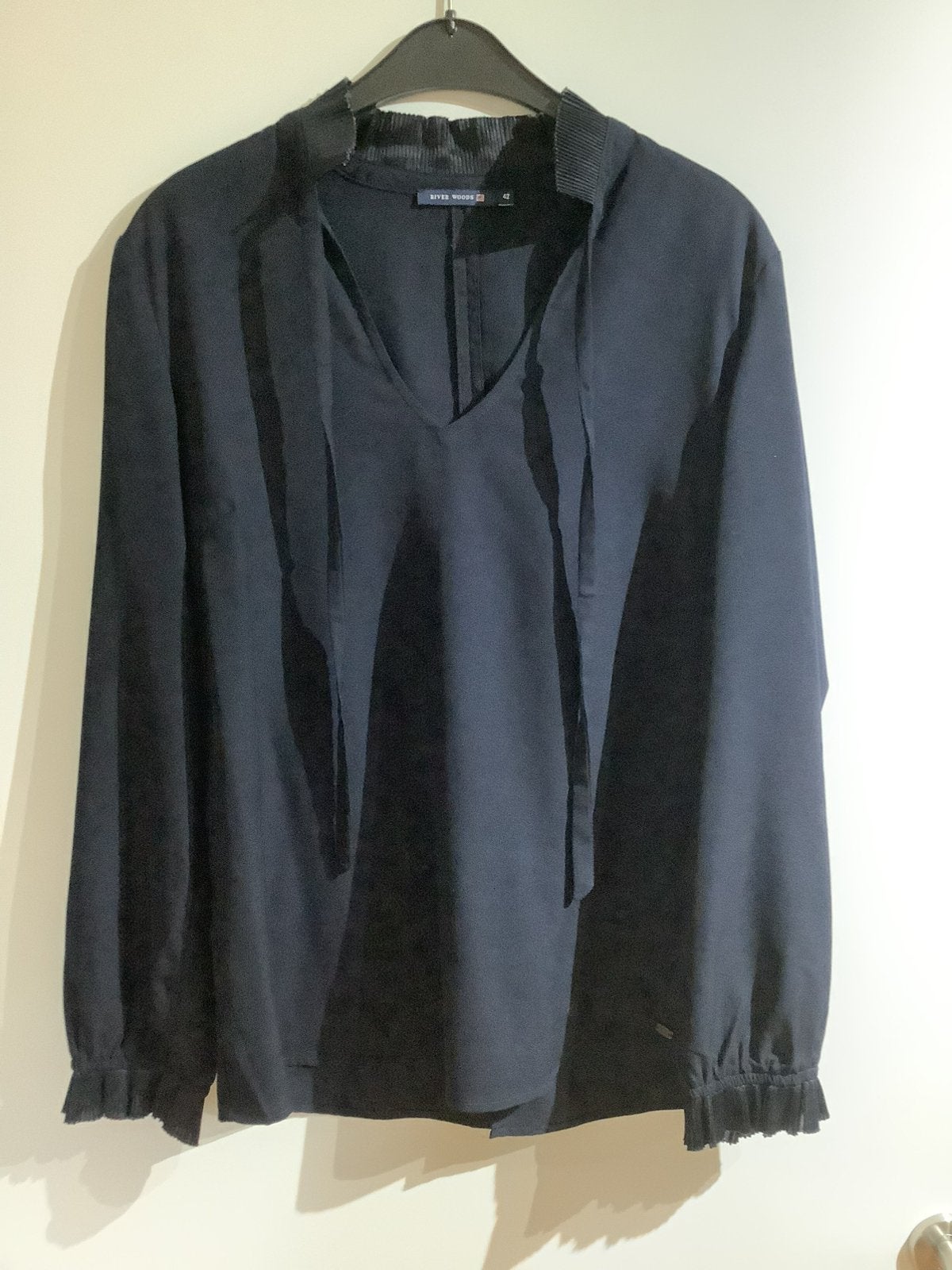 Donkerblauwe Blouse Riverwoods maat 42, Vêtements | Femmes, Enlèvement ou Envoi, Comme neuf, Taille 42/44 (L), Bleu