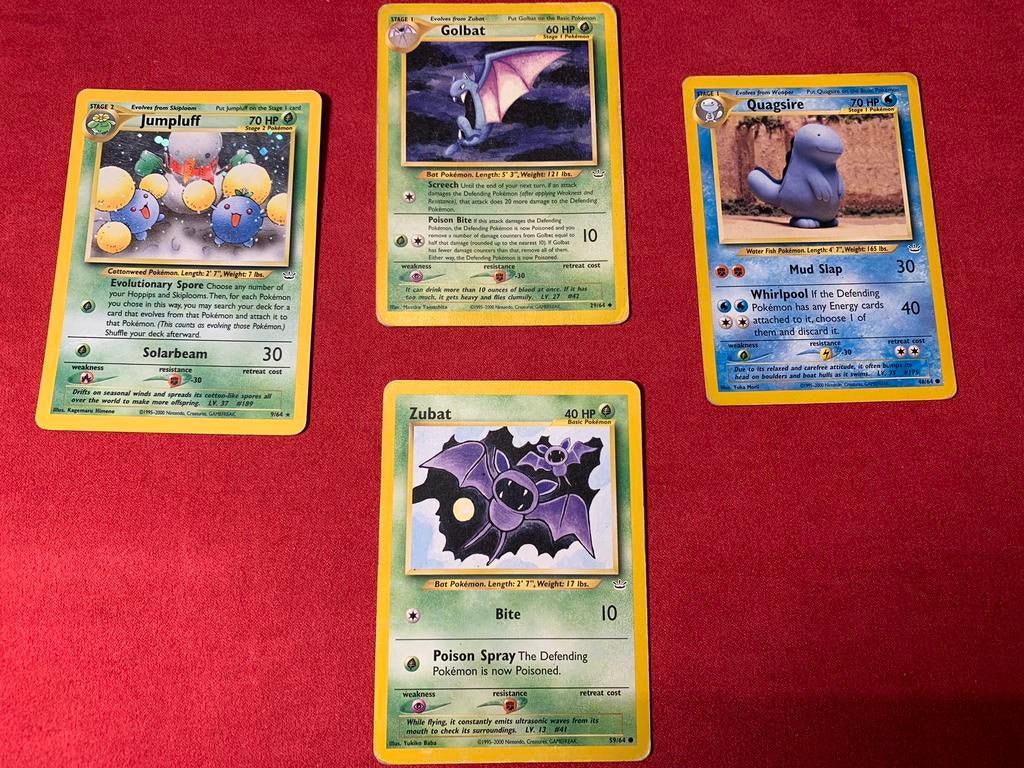 Pokémon-kaarten - Neo Revelation, Ophalen of Verzenden, Gebruikt, Meerdere kaarten