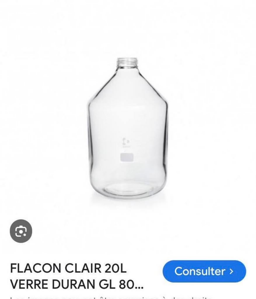 Bouteilles laboratoire schott, Enlèvement ou Envoi, Comme neuf