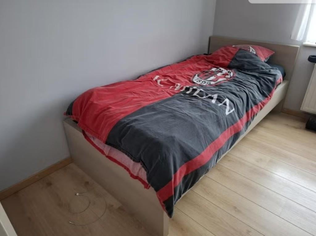 Bed / latoflex / matras, 90 cm, Gris, Une personne, Enlèvement