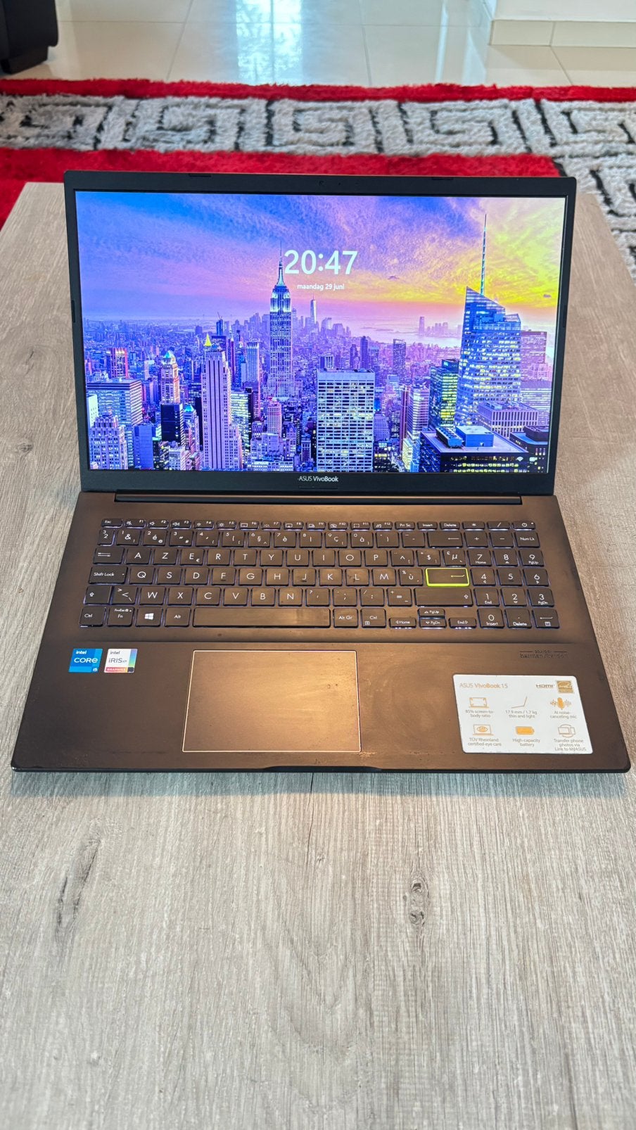 ASUS VivoBook 15 – Intel i5 (11e Gen) – 16GB RAM – 477GB SSD, Computers en Software, Windows Laptops, Ophalen, Gebruikt, Azerty