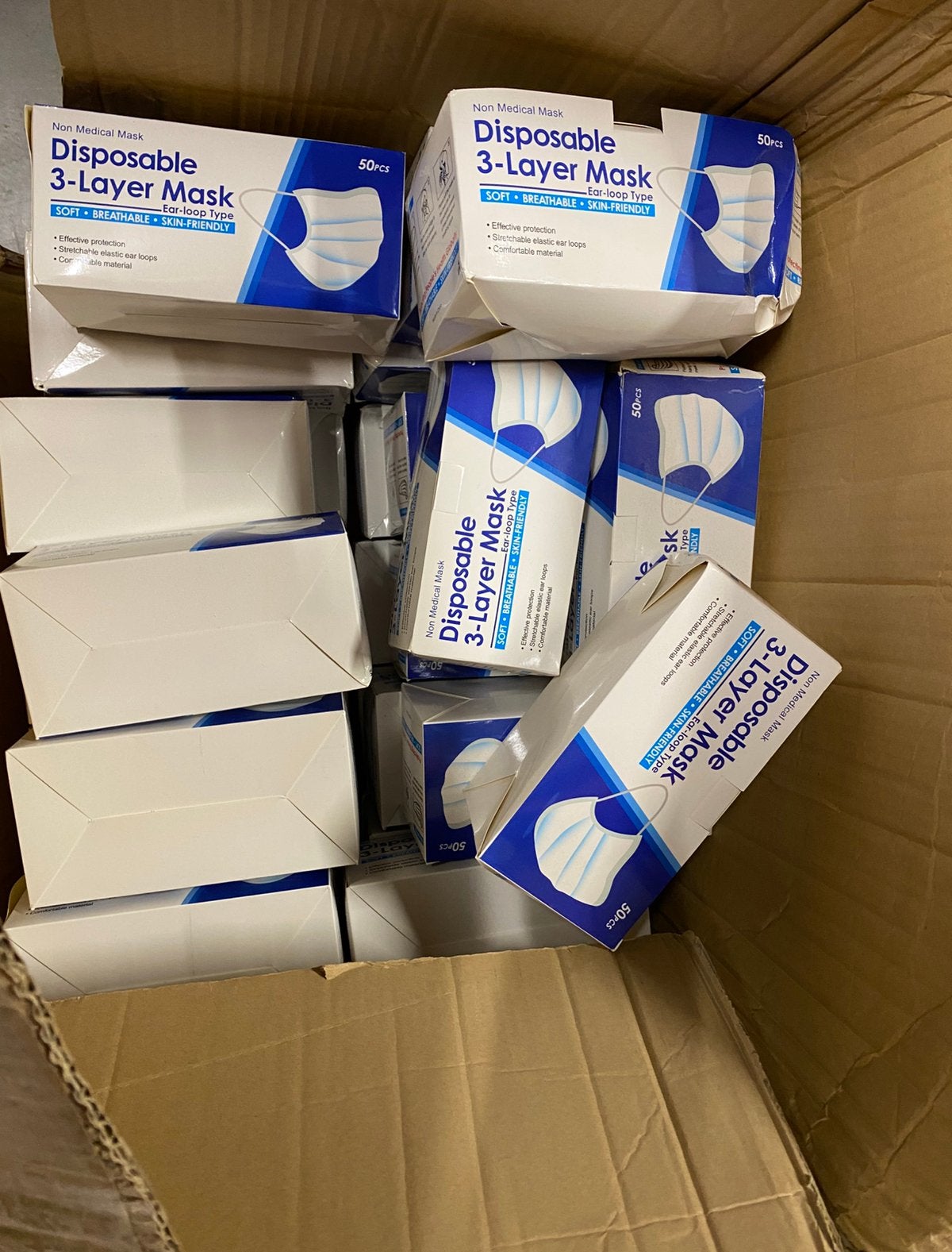 2 dozen met mondmaskers, Doe-het-zelf en Bouw, Adembescherming, Ophalen
