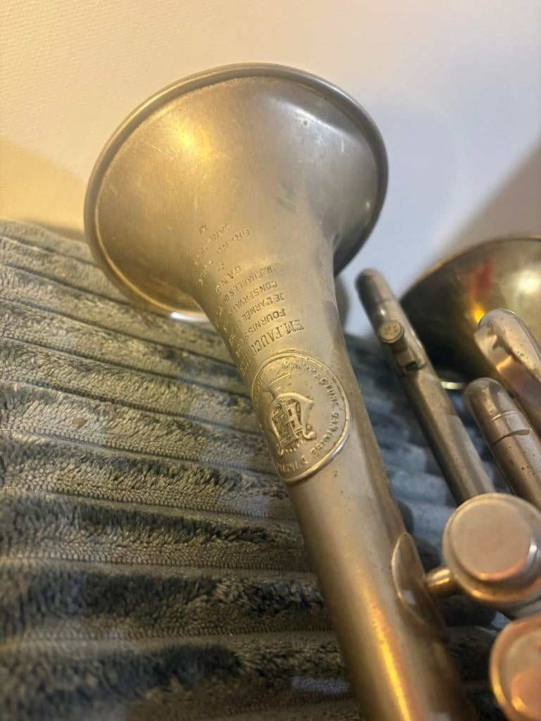 3 vintage koperen blaasinstrumenten, Muziek en Instrumenten, Blaasinstrumenten | Trompetten, Gebruikt, Overige typen, Ophalen