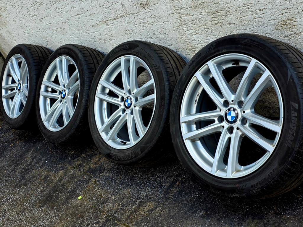 Jantes BMW 18 pouces avec pneus, Pneus et Jantes, 245 mm, Enlèvement ou Envoi, Pneus été