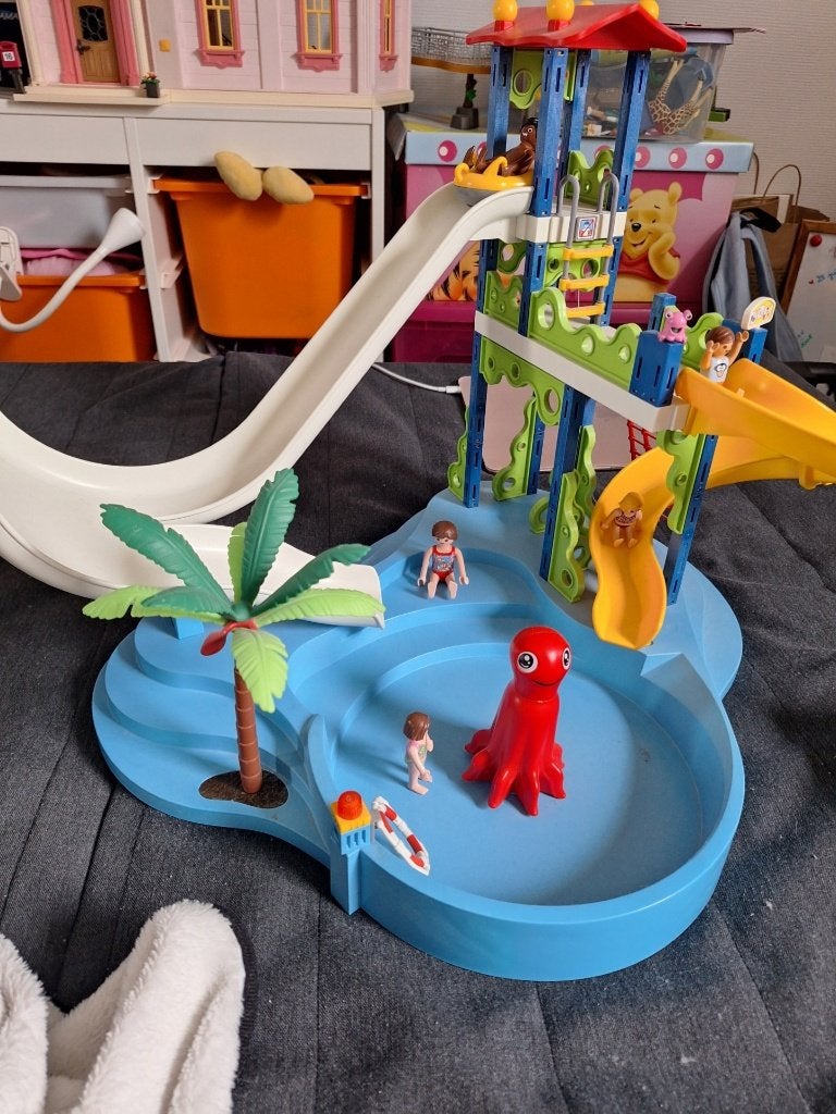 Parc aquatique Playmobil, Autres types, Family fun, Comme neuf, Kit complet