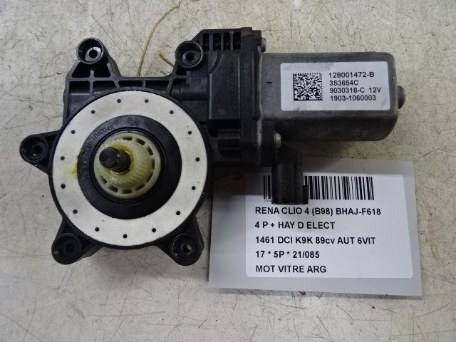 MOTEUR LEVE VITRE ELECTRIQUE ARRIÈRE GAUCHE Clio IV (5R), Utilisé, Arrière, Renault