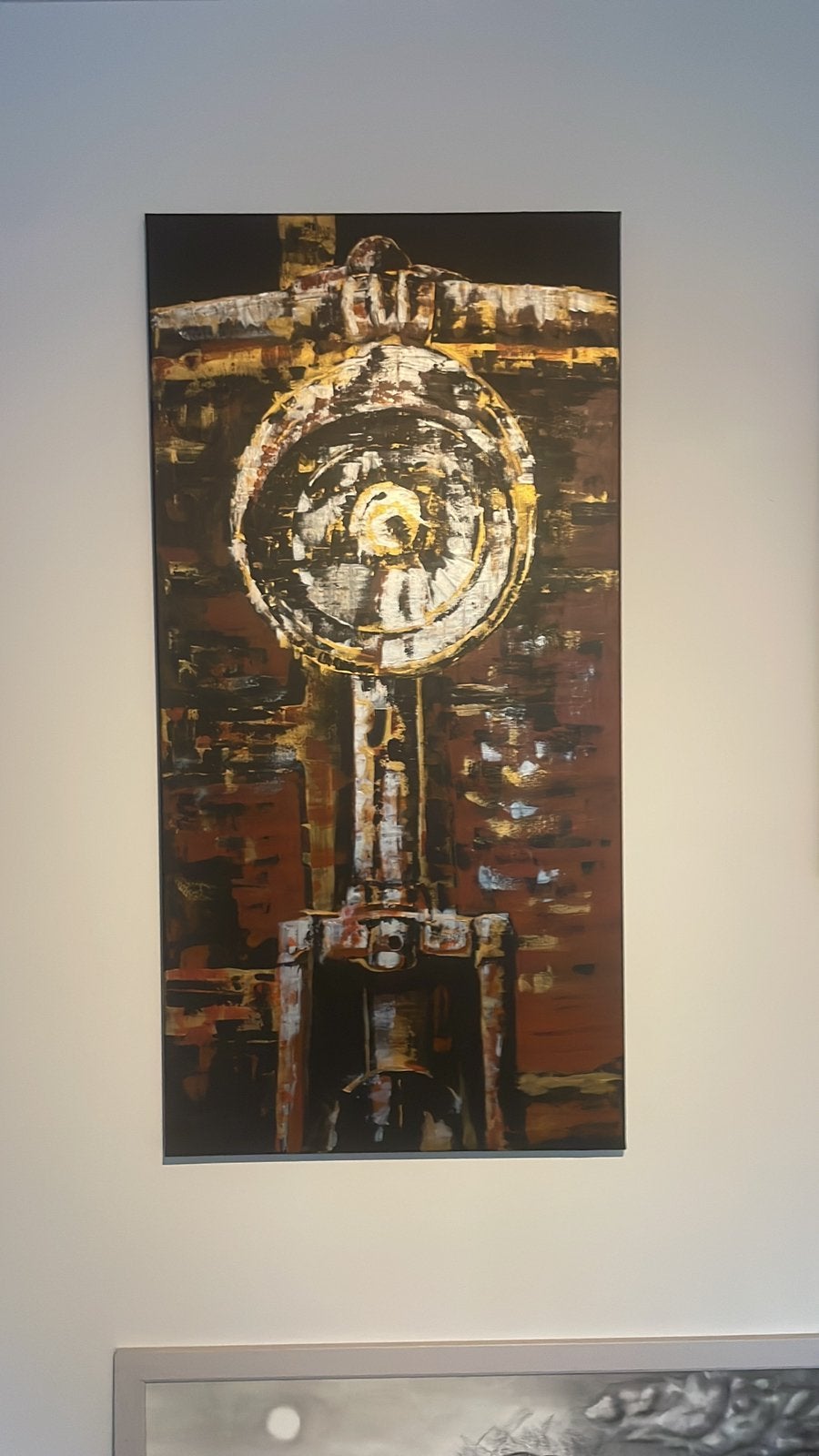 Peinture acrylique - travail personnel. 60x120cm, Enlèvement ou Envoi