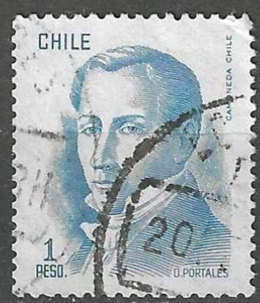 Chili 1975 - Yvert 461 - Diego Portales (ST), Verzenden, Gestempeld