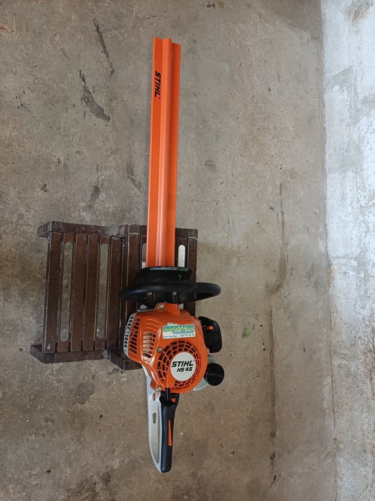 taille haie STIHL HS 45 servi 4h.270€, Tuin en Terras, Ophalen, Nieuw, Benzine, Stihl