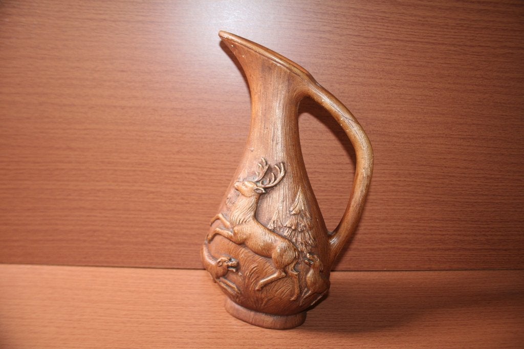 Karaf met jachttafereel 35cm hoog, Antiek en Kunst, Ophalen