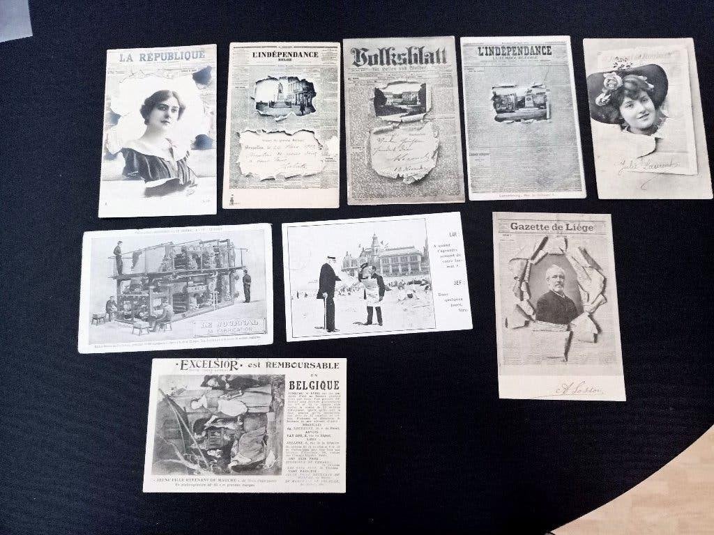 9 PK kranten, Collections, Cartes postales | Thème, Enlèvement ou Envoi