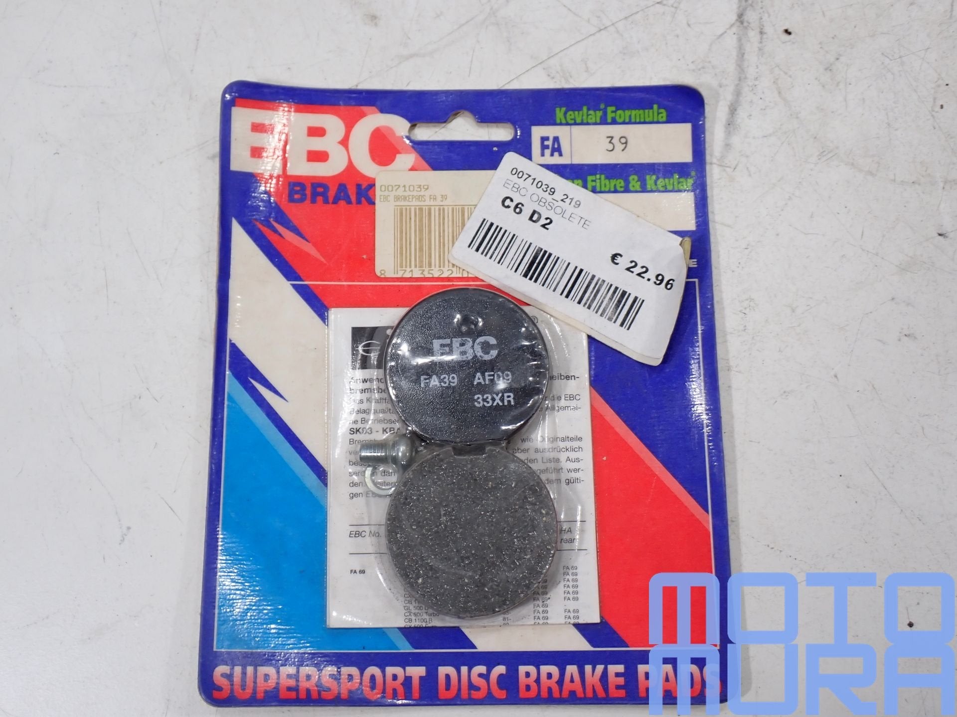 Plaquettes de frein EBC FA039 pour Kawasaki KH125 Z200 Suzuk, Neuf, -, -, -
