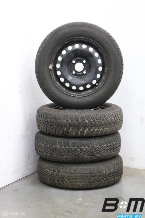Org 14 inch velgen + winterbanden VW Up! 1S0601027G, Auto-onderdelen, Banden en Velgen, 14 inch, Gebruikt, Banden en Velgen, Winterbanden