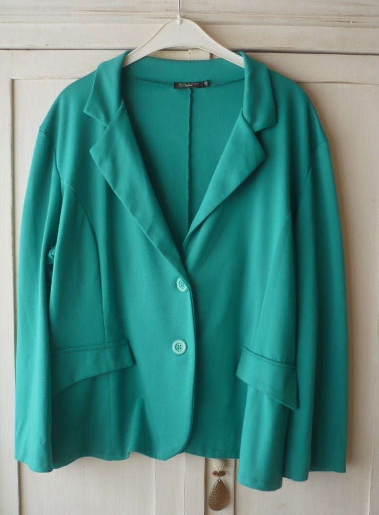 Groen vestje - maat 46 - ALS NIEUW !!, Kleding | Dames, Grote Maten, Made in Italy, Ophalen of Verzenden, Zo goed als nieuw, Jasje of Colbert
