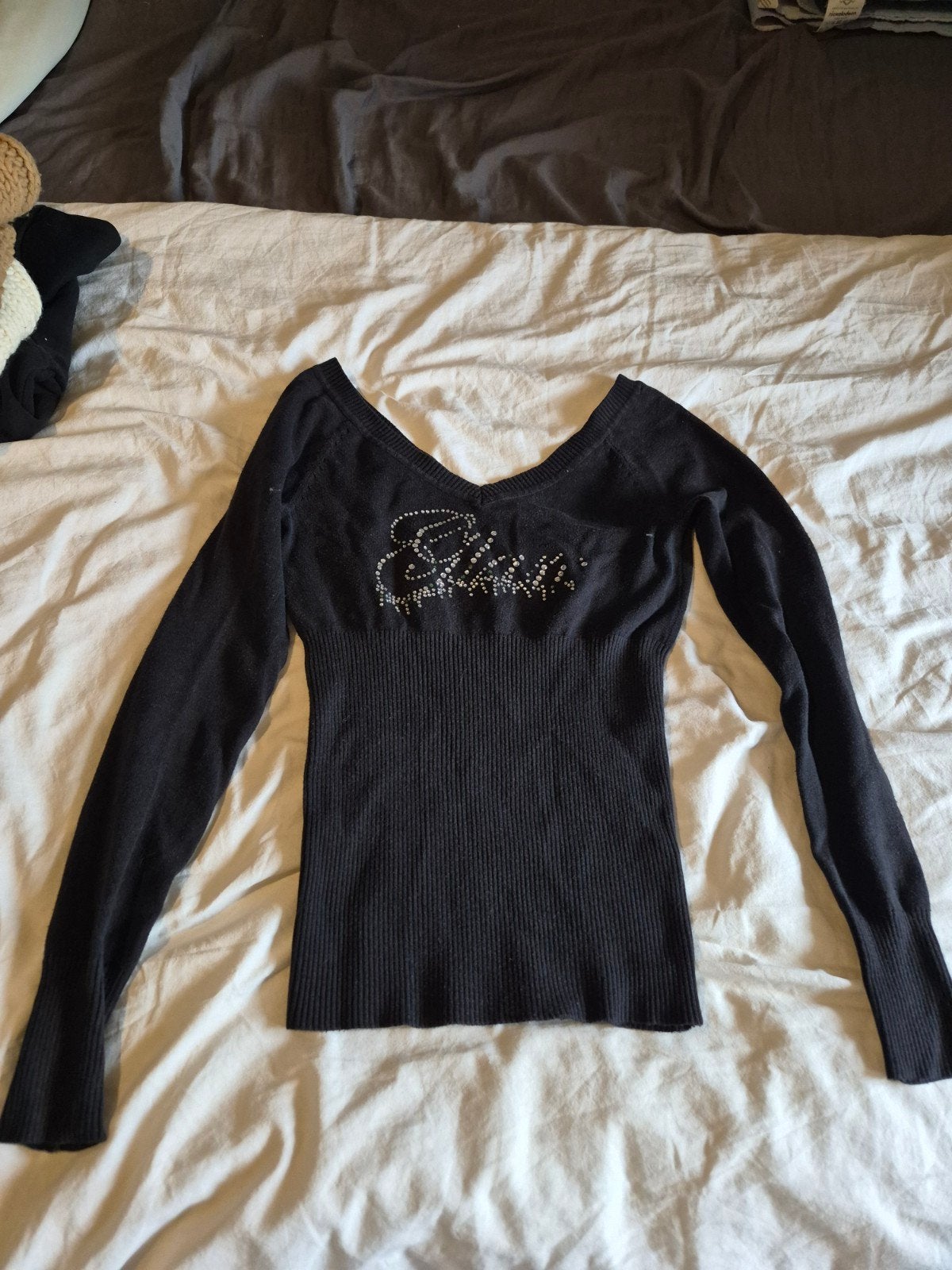zwart truitje met blinkend maat S, Kleding | Dames, Ophalen, Maat 36 (S), Zwart