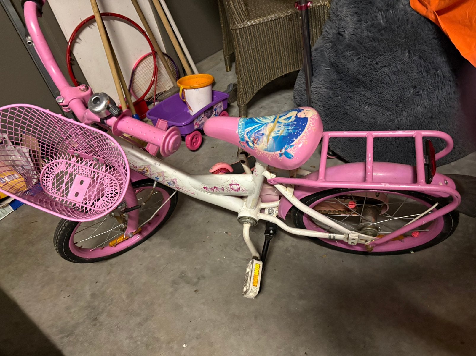Meisjesfiets prinsessen 16 inch, Ophalen, Gebruikt, 16 inch