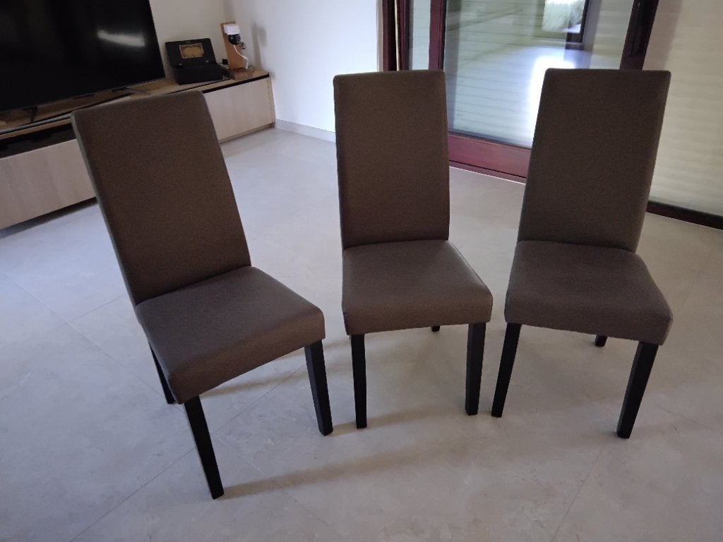 Stoelen, Huis en Inrichting, Stoelen, Ophalen, Bruin, Zo goed als nieuw, Overige materialen