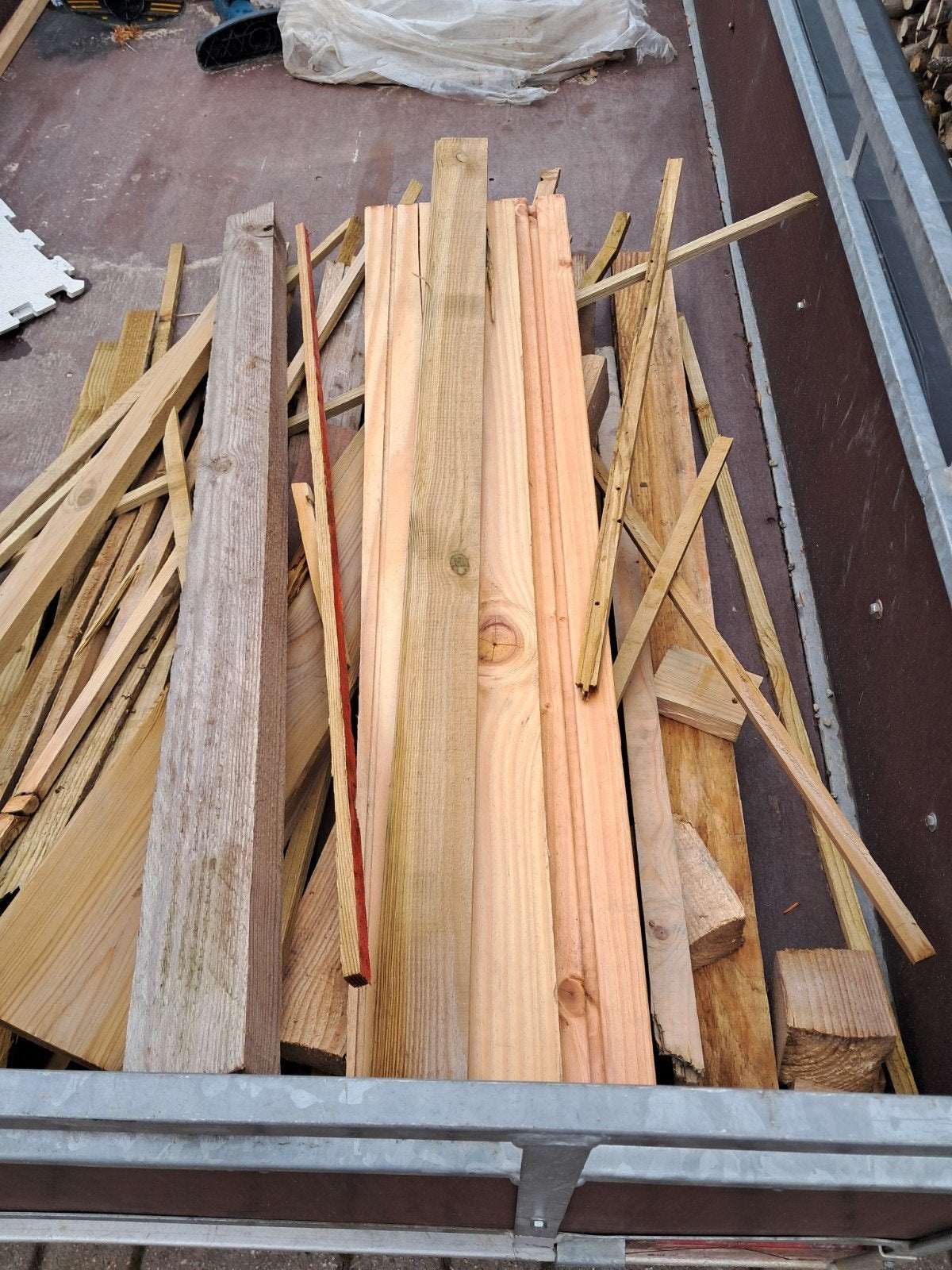 hoopje hout, Ophalen