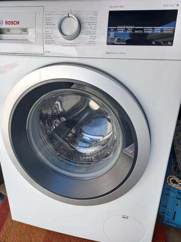 Machine à laver BOSCH 8kg A +++. Serie 6, Enlèvement, Comme neuf, Chargeur frontal