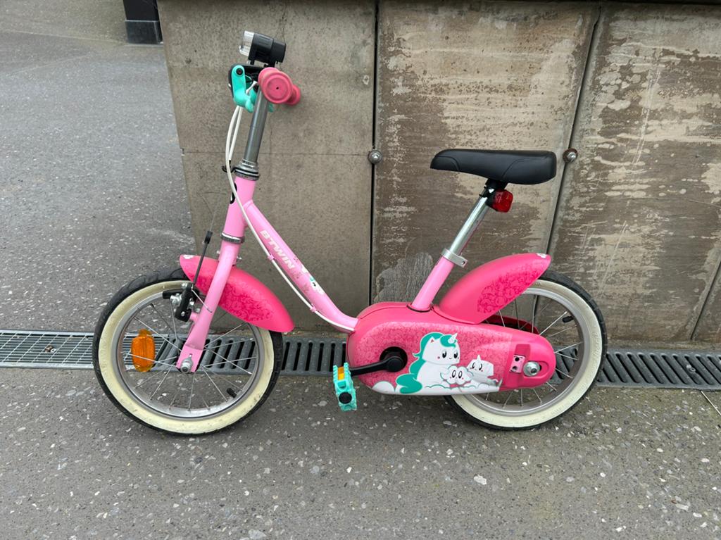 Velo enfant 14 pouces, Vélos & Vélomoteurs, Enlèvement, Comme neuf