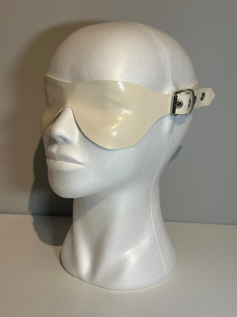 Latex blindfold white, Handtassen en Accessoires, Zonnebrillen en Brillen | Dames, Nieuw, Verzenden
