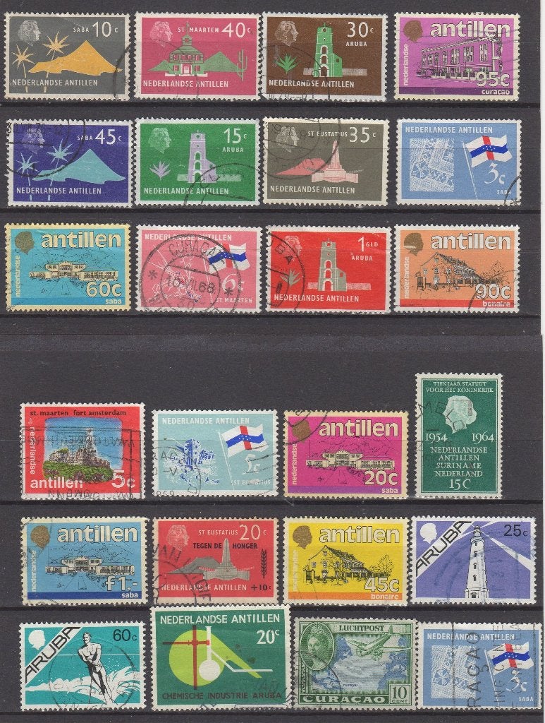 Nederlandse Antillen - Setje 24 stuks, Verzenden