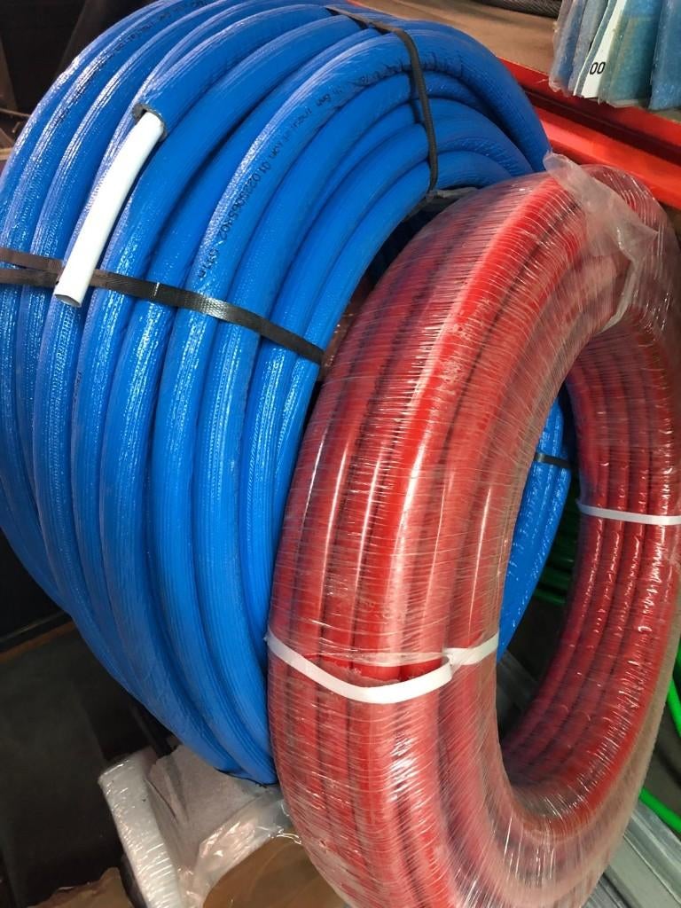 rollen meerlagenbuis / PEX-AL-PEX buis (blauw en rood), Ophalen, Nieuw