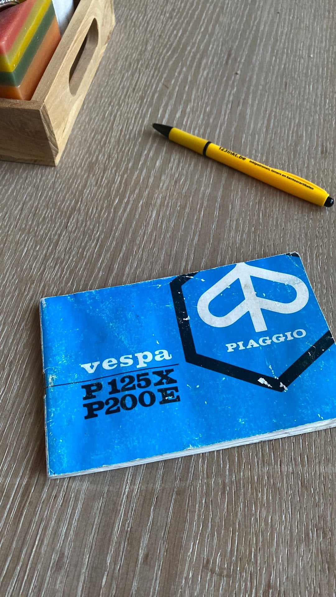 Vespa px onderhoudsboekje, Ophalen of Verzenden, Gebruikt