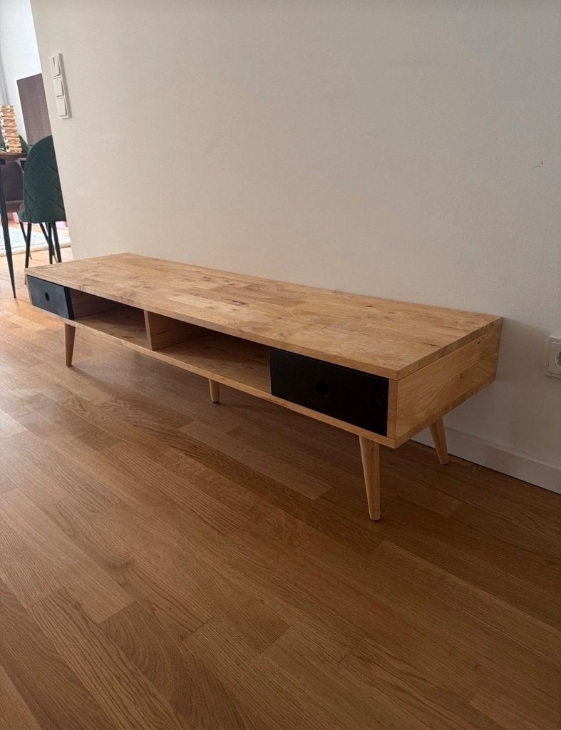 meuble de tv en bois clair, Maison & Meubles, Enlèvement, Comme neuf, Chêne