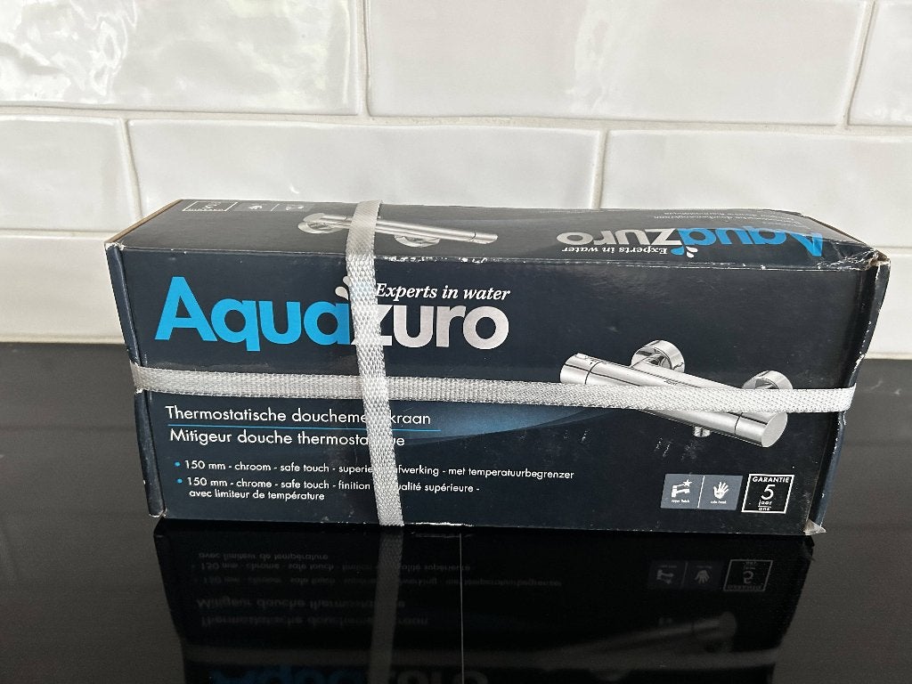 Aquazuro chromen thermostatische douchemengkraan NIEUWE, Doe-het-zelf en Bouw, Sanitair, Ophalen, Nieuw, Chroom, Douche