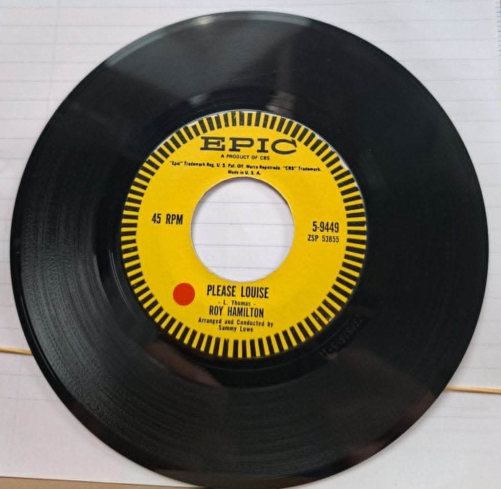 Popcorn Groove / Roy Hamilton / Please Louise, Pressage original, Enlèvement ou Envoi, Pop, 7 inch