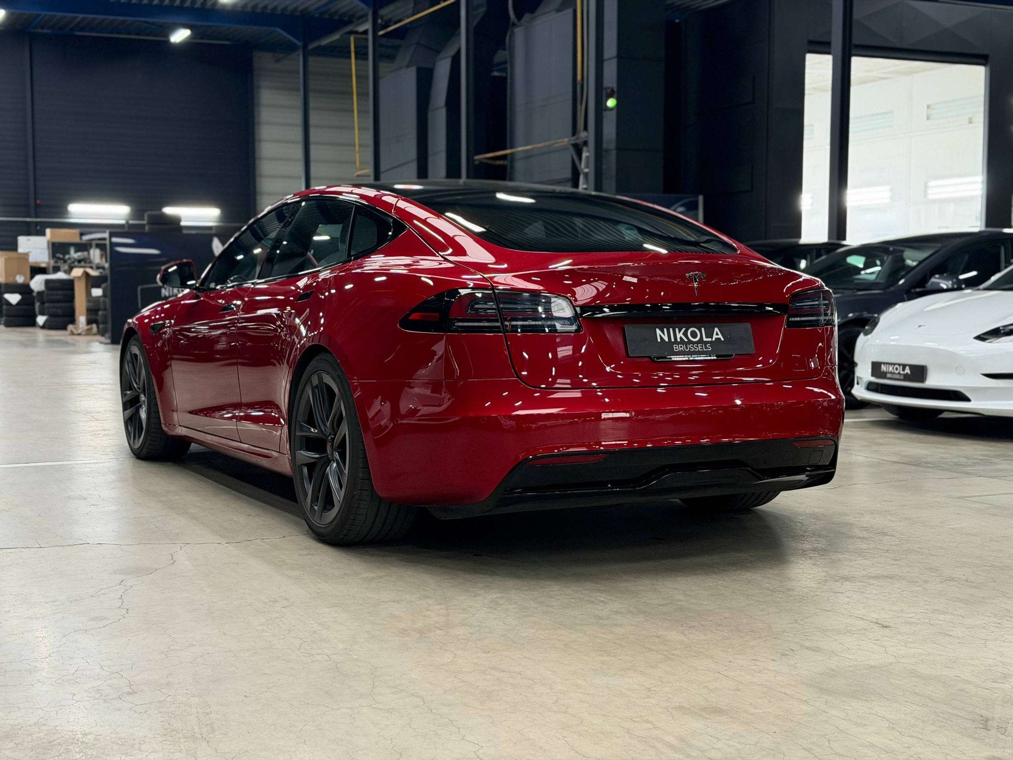 Tesla Model S LONG RANGE - FSD - 21" ARACHNID WHEELS - PREMI, Autos, Tesla, Rouge, Achat, Entreprise, Model S