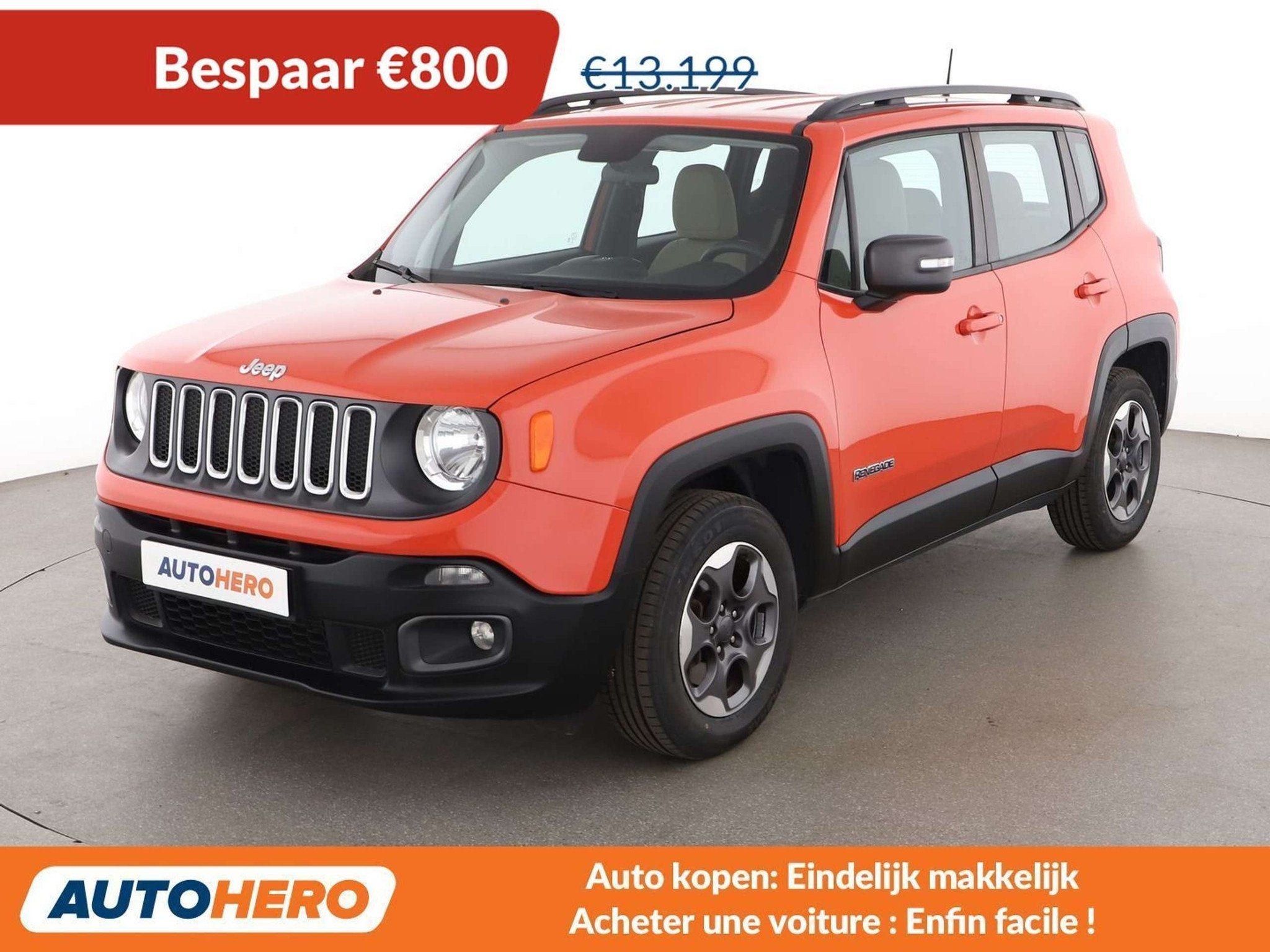 Jeep Renegade 1.6 Longitude FWD, Autos, Jeep, 1385 kg, Achat, Boîte manuelle, Noir