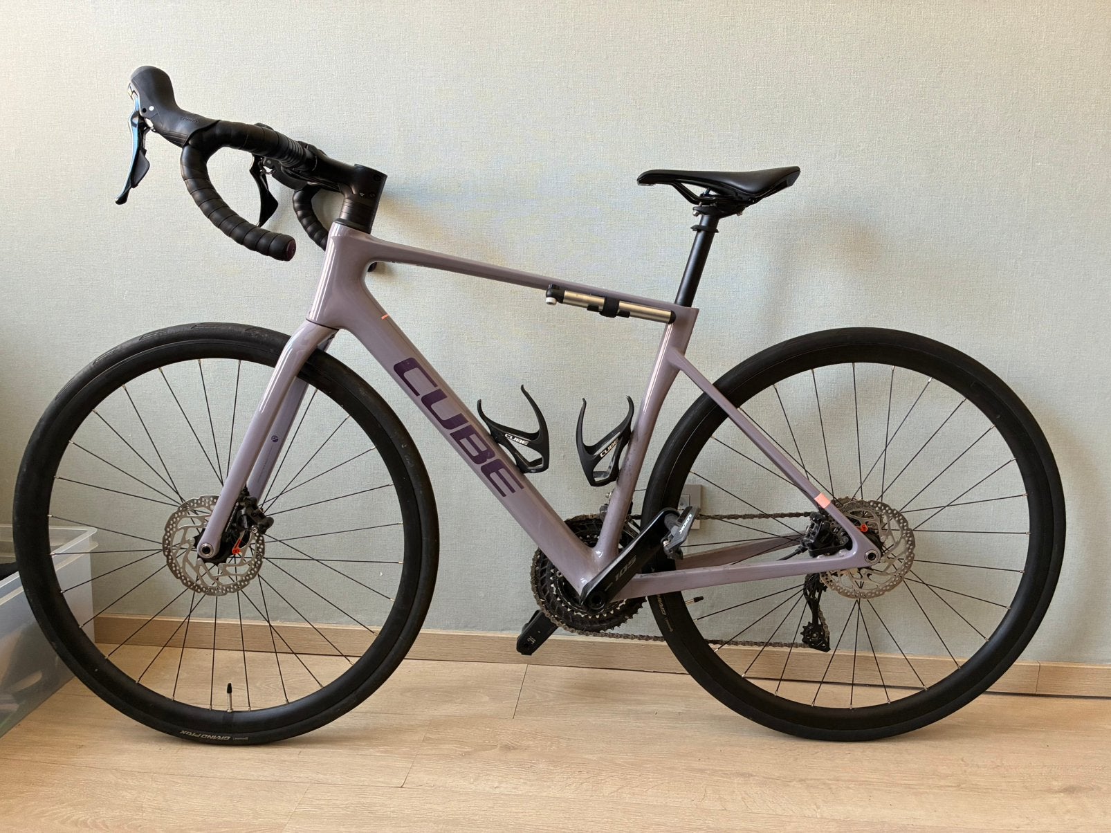 Cube attain size 53, Vélos & Vélomoteurs, Vélos | Vélos de course, Enlèvement, Comme neuf, Carbone, Frein à disque