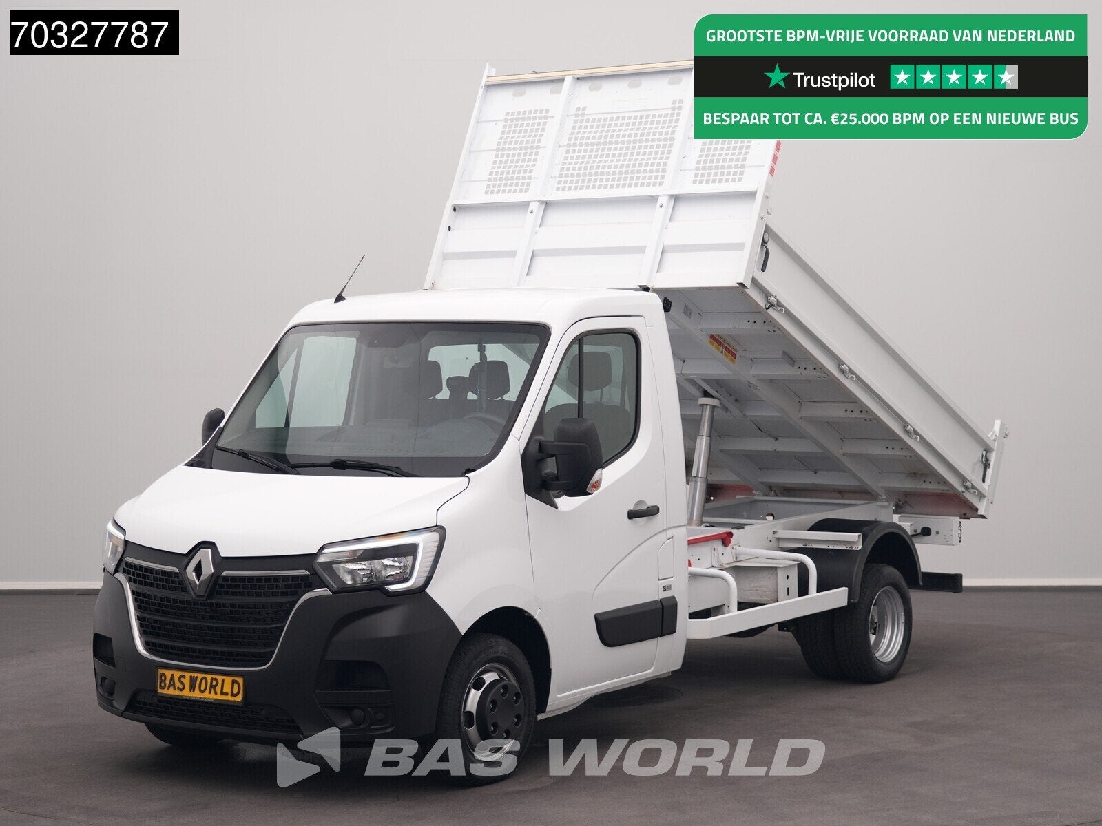 Renault Master 130PK Kipper Dubbellucht 3,5t Trekhaak Airco, Achat, Euro 6, Entreprise, 96 kW
