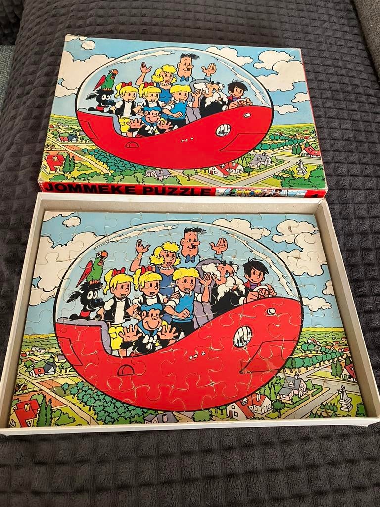 Vintage puzzel 63 stukken Jommeke nummer 1 jef nys, Ophalen of Verzenden, Gebruikt