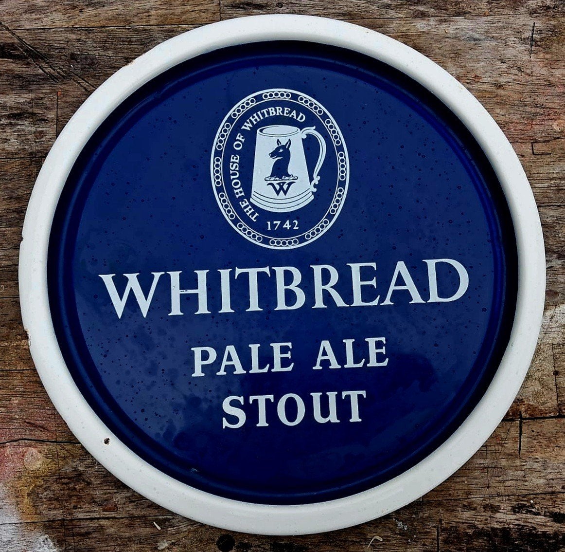 emaille dienblad witbrood pale ale stout, Verzamelen, Ophalen