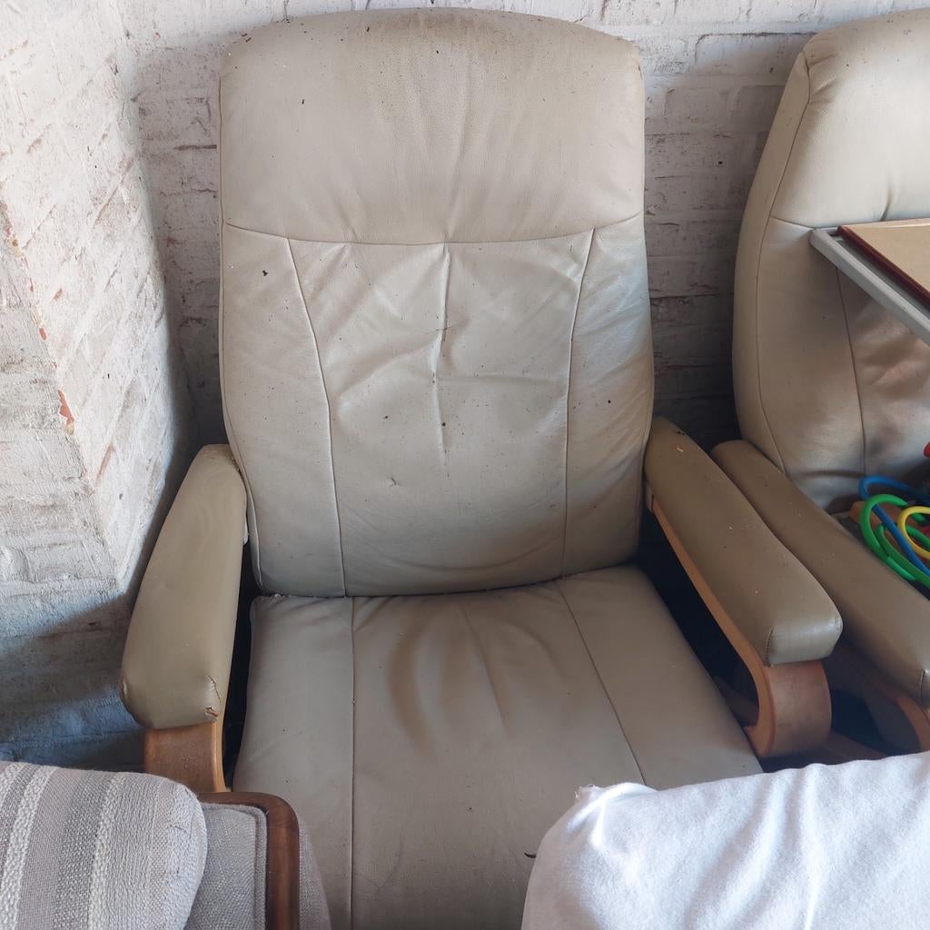 Relax zetel met poef 2 stuks, Enlèvement