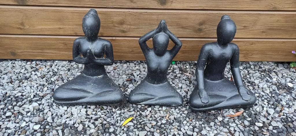 yoga men in steen, Tuin en Terras, Ophalen, Nieuw, Steen, Mensenbeeld