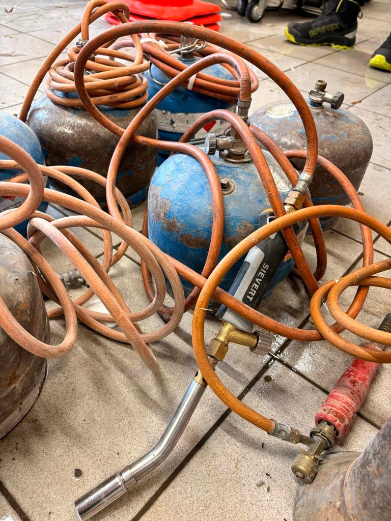 Gasbranders + gasflessen (Sievert) – Set of apart, Doe-het-zelf en Bouw, Ophalen