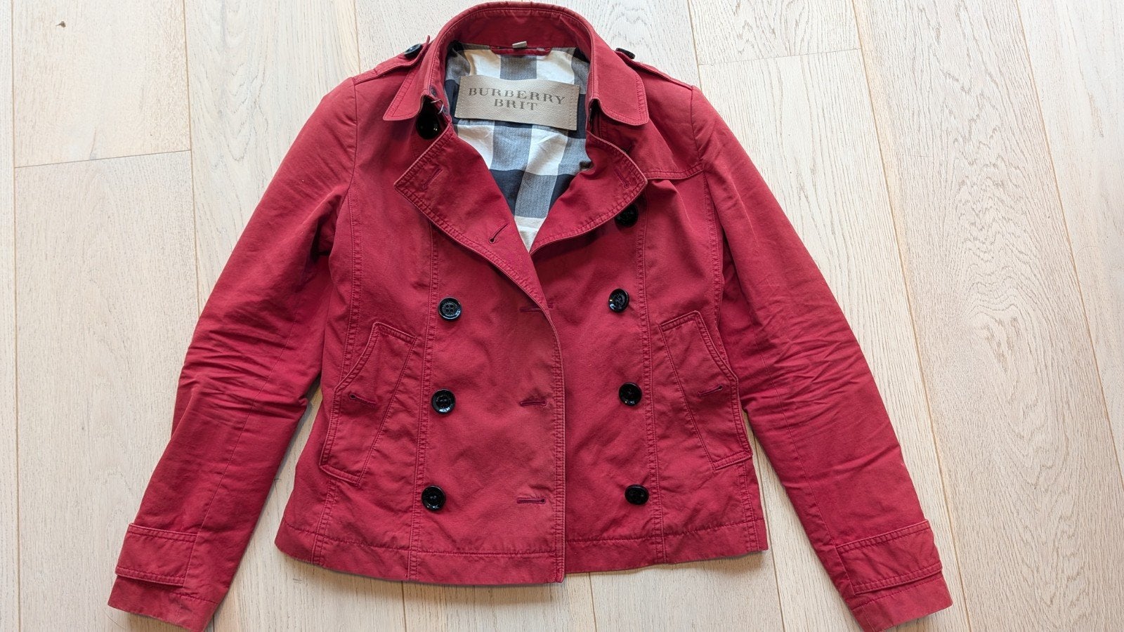 veste Burberry 36-38, Vêtements | Femmes, Rouge, Taille 36 (S), Comme neuf, Enlèvement