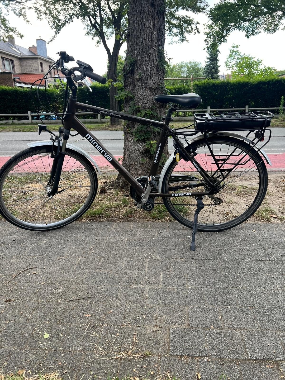 Elektrische heren fiets minerva met middenmotor, Ophalen