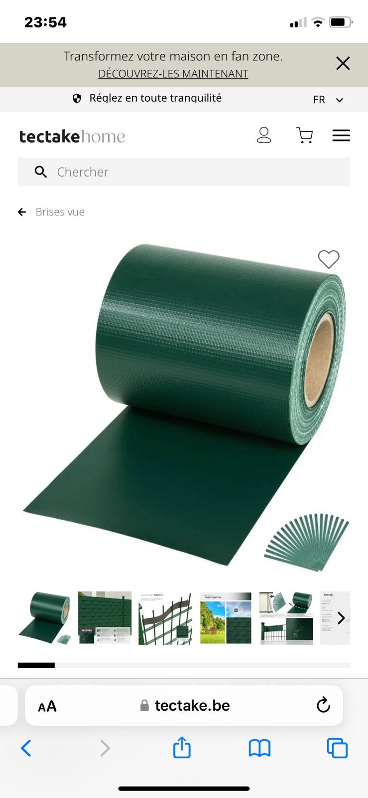 Rouleaux brise vue en PVC pour les clôtures rigides, Tuin en Terras, Gras en Kunstgras, Nieuw, Ophalen