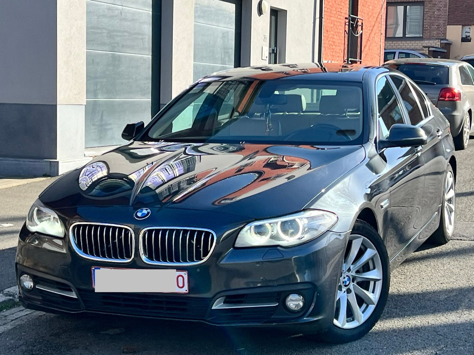 BMW 518d 2015  148DKM  EURO 6b Xenon 4Ve met lederen neus, 1998 cc, LED verlichting, Particulier, Te koop