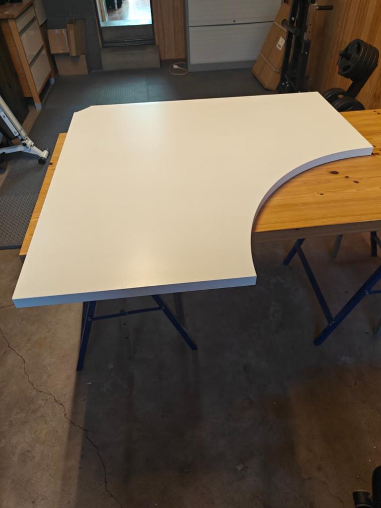 Bureau d'angle blanc Ikéa, Maison & Meubles, Bureaux, Enlèvement, IKEA, Blanc, Bureau d'angle